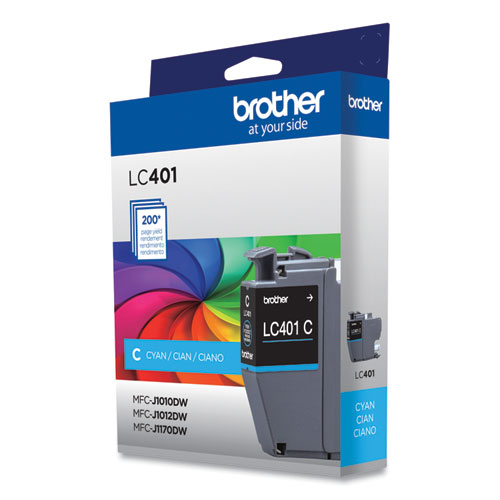 LC401CS Ink, 200-Page-Yield, Cyan - Image 2