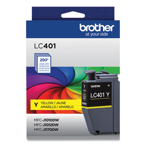 LC401YS Ink, 200 Page-Yield, Yellow - Image 2