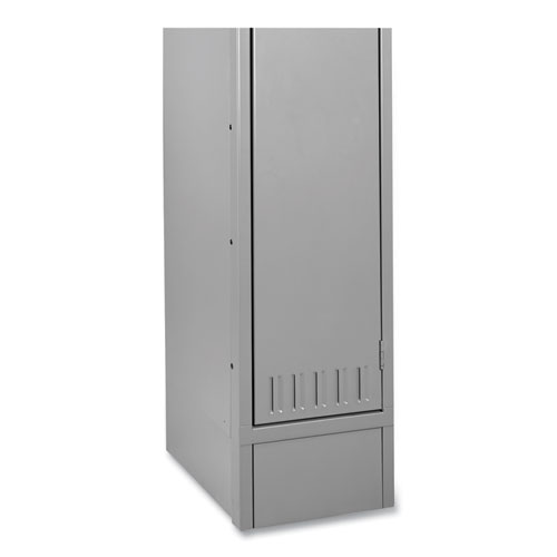 Optional Locker Base, 12w x 18d x 6h, Medium Gray - Image 2