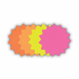 Die Cut Paper Signs, 4" Round, Assorted Colors, Pack of 60 Each