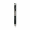BU3 Ballpoint Pen, Retractable, Bold 1 mm, Black Ink, Smoke/Black Barrel, Dozen - Image 2
