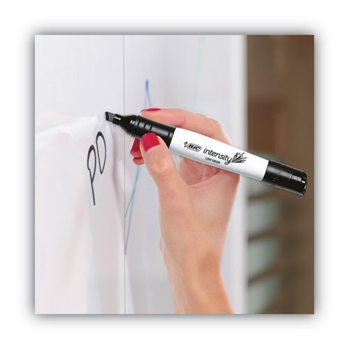 Intensity Low Odor Chisel Tip Dry Erase Marker, Extra-Broad Bullet Tip, Red, Dozen - Image 5