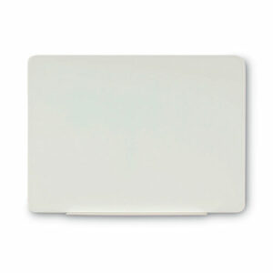 Magnetic Glass Dry Erase Board, 36" x 24", Opaque White Surface