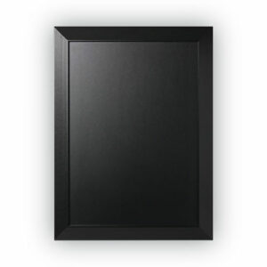 Kamashi Chalk Board, 36" x 24", Black Surface, Black Wood Frame