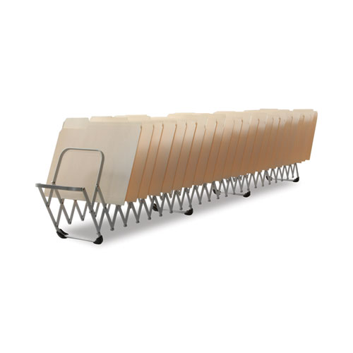 Flexifile Expandable Collator to Organizer, 24 Sections, Letter to Legal Size Files, 6.5" x 10.25" x 10.5", Silver - Image 4