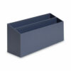 Four-Piece Desk Organization Kit, Magazine Holder/Paper Tray/Pencil Cup/Storage Bin, Chipboard, Navy - Image 6
