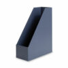Four-Piece Desk Organization Kit, Magazine Holder/Paper Tray/Pencil Cup/Storage Bin, Chipboard, Navy - Image 5