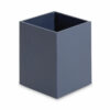 Four-Piece Desk Organization Kit, Magazine Holder/Paper Tray/Pencil Cup/Storage Bin, Chipboard, Navy - Image 3
