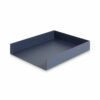 Four-Piece Desk Organization Kit, Magazine Holder/Paper Tray/Pencil Cup/Storage Bin, Chipboard, Navy - Image 2