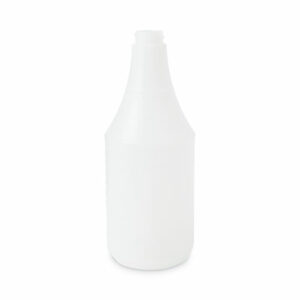 Embossed Plastic Spray Bottle, 24 oz, Clear, 24/Carton