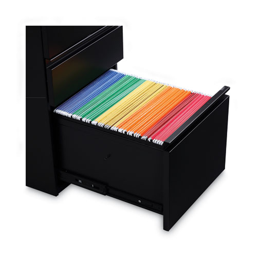 File Pedestal with Full-Length Pull, Left or Right, 3-Drawers: Box/Box/File, Legal/Letter, Black, 14.96" x 19.29" x 27.75" - Image 6