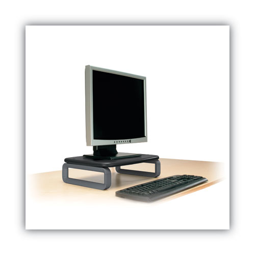 Monitor Stand with SmartFit, For 24" Monitors, 15.5" x 12" x 3" to 6", Black/Gray, Supports 80 lbs - Image 4