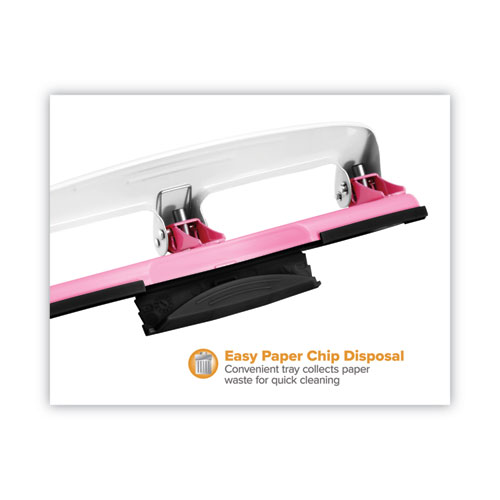 12-Sheet EZ Squeeze InCourage Three-Hole Punch, Breast Cancer Awareness, 9/32" Holes, Pink - Image 6
