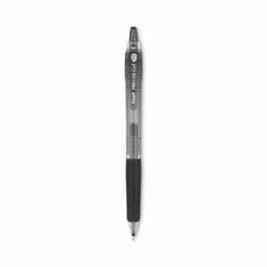 Precise Gel BeGreen Gel Pen, Retractable, Fine 0.7 mm, Black Ink, Smoke Barrel, Dozen