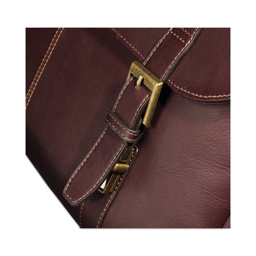 Leather Flapover Case, Fits Devices Up to 15.6", Leather, 16 x 6 x 13, Brown - Image 6