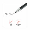 Ballpoint Pen, Retractable, Fine 0.7 mm, Black Ink, Black Barrel, Dozen - Image 7