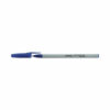 Ballpoint Pen, Stick, Fine 0.7 mm, Blue Ink, Gray/Blue Barrel, Dozen - Image 7