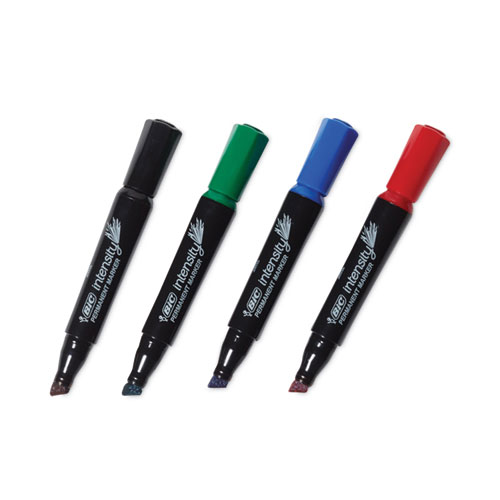Intensity Chisel Tip Permanent Marker, Broad Chisel Tip, Assorted Colors, Dozen - Image 2