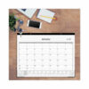 Enterprise Desk Pad, Geometric Artwork, 22 x 17, White/Gray Sheets, Black Binding, Clear Corners, 12-Month (Jan to Dec): 2025 - Image 3