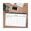 Enterprise Desk Pad, Geometric Artwork, 17 x 11, White/Gray Sheets, Black Binding, Clear Corners, 12-Month (Jan to Dec): 2025 - Image 3
