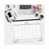 Enterprise Desk Pad, Geometric Artwork, 22 x 17, White/Gray Sheets, Black Binding, Clear Corners, 12-Month (Jan to Dec): 2025 - Image 4