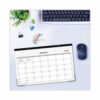 Enterprise Desk Pad, Geometric Artwork, 17 x 11, White/Gray Sheets, Black Binding, Clear Corners, 12-Month (Jan to Dec): 2025 - Image 4