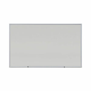 Deluxe Melamine Dry Erase Board, 60" x 36", White Surface, Anodized Aluminum Frame