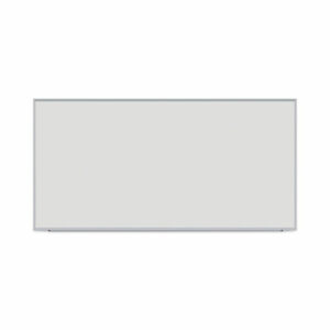 Deluxe Melamine Dry Erase Board, 96" x 48", White Surface, Anodized Aluminum Frame