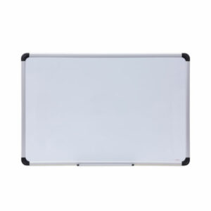 Magnetic Steel Dry Erase Marker Board, 36" x 24", White Surface, Satin Aluminum Frame