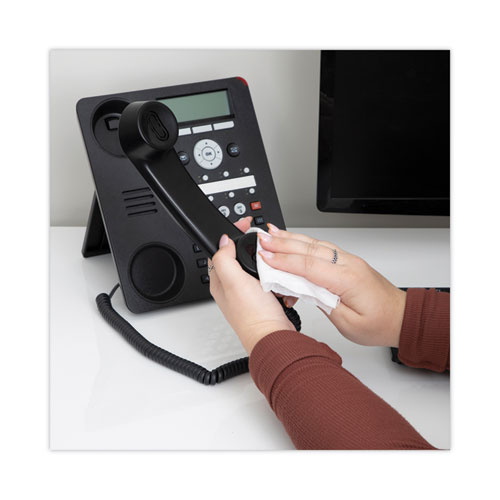 PhoneKleen Premoistened Antibacterial Wipes, Cloth, 5 x 5, 50/Tub - Image 7