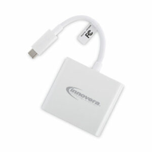 USB Type-C HDMI Multiport Adapter, HDMI/USB-C/USB 3.0, 0.65 ft, White