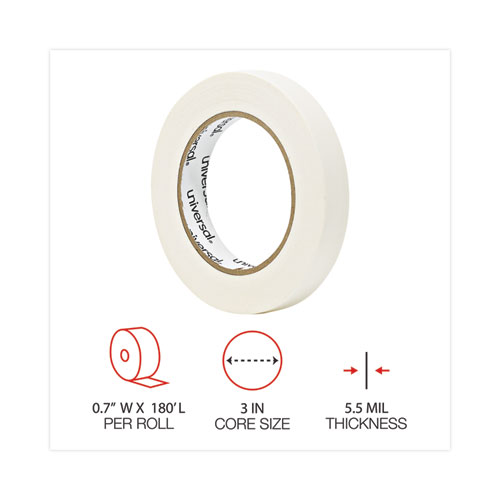 Removable General-Purpose Masking Tape, 3" Core, 18 mm x 54.8 m, Beige, 6/Pack - Image 4