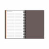 Plan. Write. Remember. Planning Notebook Two Days Per Page , 9 x 6, Gray Cover, Undated - Image 5