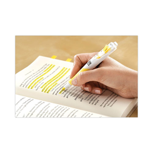 Flag+ Highlighter, Assorted Ink/Flag Colors, Chisel Tip, Assorted Barrel Colors, 3/Pack - Image 2