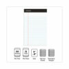 Premium Ruled Writing Pads with Heavy-Duty Back, Narrow Rule, Black Headband, 50 White 5 x 8 Sheets, 12/Pack - Image 4