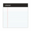 Premium Ruled Writing Pads with Heavy-Duty Back, Narrow Rule, Black Headband, 50 White 5 x 8 Sheets, 12/Pack - Image 6