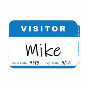 Self-Adhesive Name Badges, Hello My Name Is, Blue, 3.5 x 2.25, 100/BX