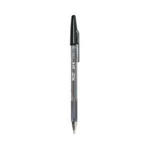 Better Ballpoint Pen, Stick, Medium 1 mm, Black Ink, Smoke Barrel, Dozen