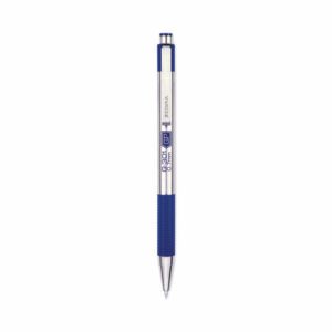 G-301 Gel Pen, Retractable, Medium 0.7 mm, Blue Ink, Stainless Steel/Blue Barrel, 2/Pack