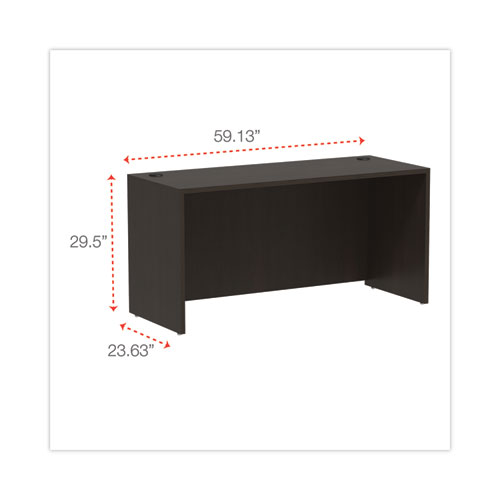Alera Valencia Series Credenza Shell, 59.13w x 23.63d x 29.5h, Espresso - Image 2
