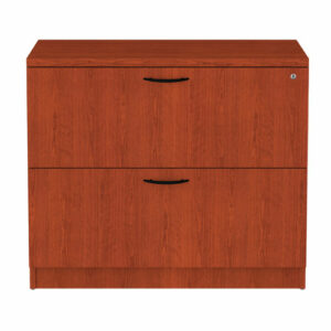 Alera Valencia Series Lateral File, 2 Legal/Letter-Size File Drawers, Medium Cherry, 34" x 22.75" x 29.5"