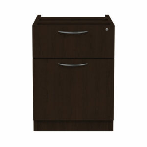 Alera Valencia Series Hanging Pedestal File, Left/Right, 2-Drawers: Box/File, Legal/Letter, Espresso, 15.63" x 20.5" x 19.25"