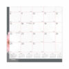Monthly Desk Pad Calendar, Pink Daisy Artwork, 22 x 17, Pink/White Sheets, Black Binding, 12-Month (Jan to Dec): 2025 - Image 2