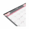 Monthly Desk Pad Calendar, Pink Daisy Artwork, 22 x 17, Pink/White Sheets, Black Binding, 12-Month (Jan to Dec): 2025 - Image 4