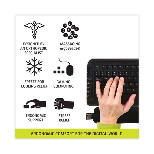 Keyboard Wrist Cushion, 17.75 x 3, Black - Image 5