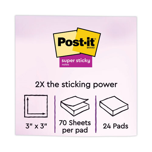 Pads in Energy Boost Collection Colors, Cabinet Pack, 3" x 3", 70 Sheets/Pad, 24 Pads/Pack - Image 2