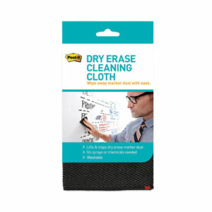 Dry Erase Cleaning Cloth, 10.63" x 10.63", Gray