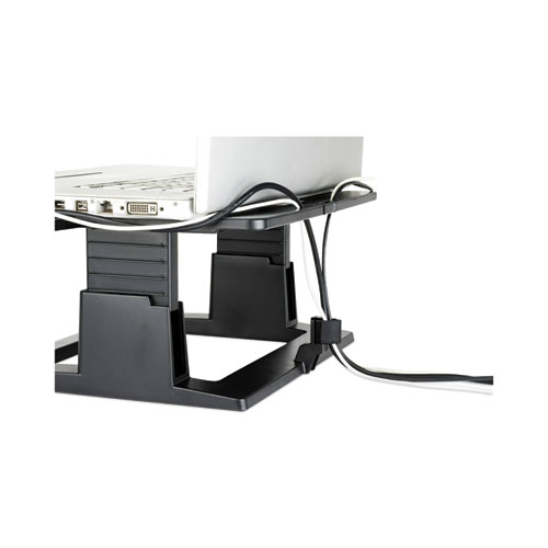 Adjustable Notebook Riser, 13" x 13" x 4" to 6", Black, Supports 20 lbs - Image 10