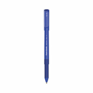 Write Bros. Grip Ballpoint Pen, Stick, Medium 1 mm, Blue Ink, Blue Barrel, Dozen