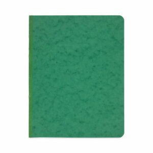 Pressboard Report Cover with Tyvek Reinforced Hinge, Two-Piece Prong Fastener, 3" Capacity, 8.5 x 11, Dark Green/Dark Green